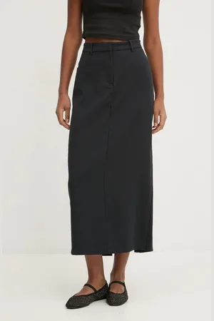 Abercrombie & Fitch Sukně barva, maxi, pouzdrová, KI143-4218