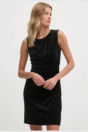 DKNY Velurové šaty barva, mini, DD4IFB51