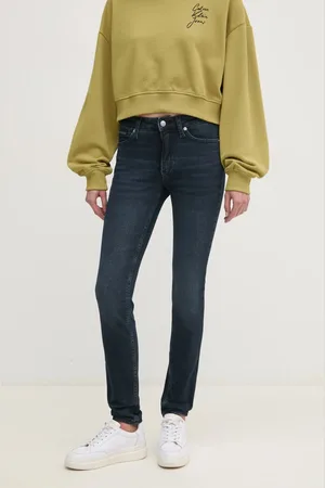 Calvin Klein Džíny dámské, tmavomodrá barva, J20J224490