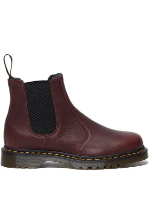Dr. Martens Farmářky 2976 WL dámské, vínová barva, na plochém podpatku, zateplené, DM31874600