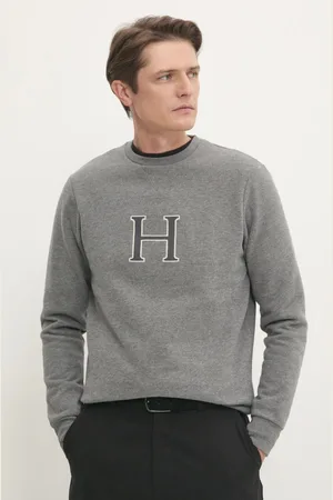 Hackett Mikina pánská, barva, melanžová, HM581311