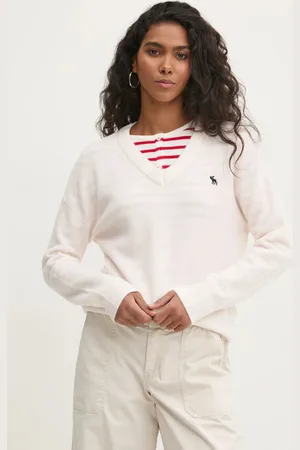 Abercrombie & Fitch Vlněný svetr dámský, barva, lehký, KI150-4391