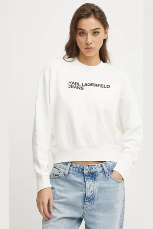 Karl Lagerfeld Mikina dámská, barva, s potiskem, A1W20005