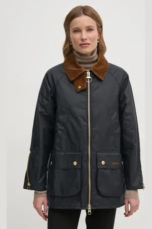 Barbour Bunda dámská, tmavomodrá barva, přechodná, LWX1447NY71