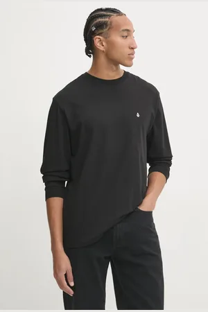 Volcom Bavlněné tričko s dlouhým rukávem barva, A3632406