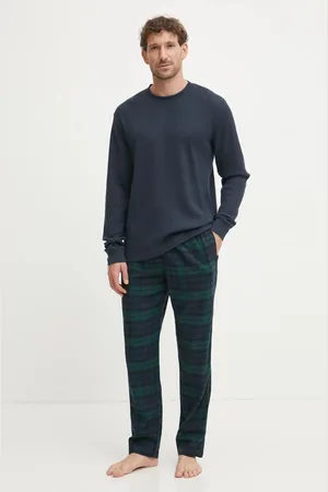 Hollister Pyžamo tmavomodrá barva, KI313-4022