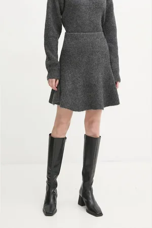 By Malene Birger Vlněná sukně DOX barva, mini, áčková, 102525