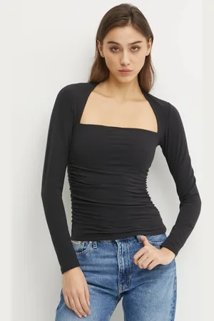 Abercrombie & Fitch Tričko s dlouhým rukávem barva, KI139-4893