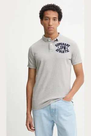 Superdry Bavlněné polo tričko barva, s aplikací, M1110396A-41Q