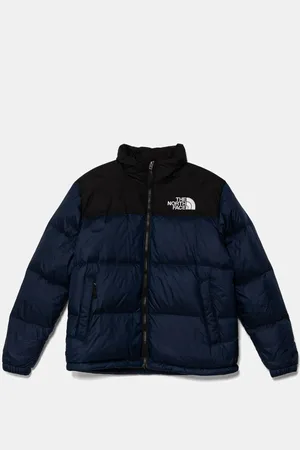 The North Face Dětská péřová bunda TEEN 1996 RETRO NUPTSE JACKET tmavomodrá barva, NF0A8A4C92A1