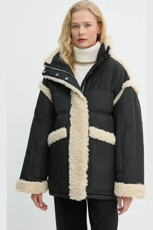 Stand Studio Péřová bunda Dorothy Coat dámská, barva, přechodná, oversize, 62033-8657