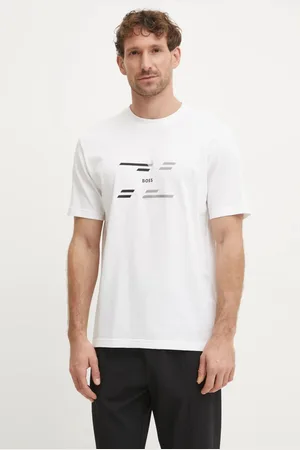 HUGO BOSS Bavlněné tričko barva, s potiskem, 50530997