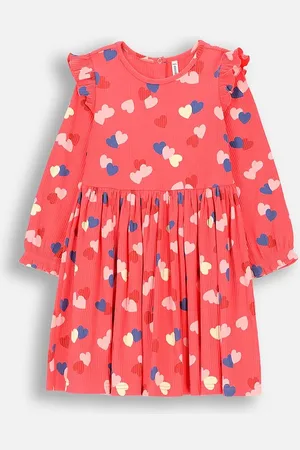 COCCODRILLO Dětské bavlněné šaty barva, mini, HEARTS GIRL KIDS