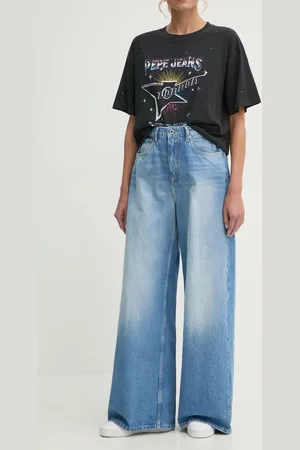 Pepe Jeans Džíny WIDE LEG JEANS UHW JAIMY dámské, barva, PL204740MS7