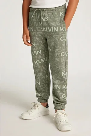 Calvin Klein Dětské bavlněné tepláky barva, IB0IB02345