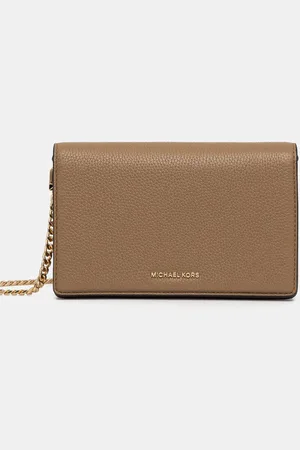 Michael Kors Kožená kabelka vínová barva, 32T4GJ6C2L