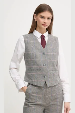Pepe Jeans Vlněná vesta FLORINA barva, jednořadá, PL402520