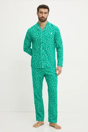 Benetton Bavlněné pyžamo barva, 4XPR4P00B