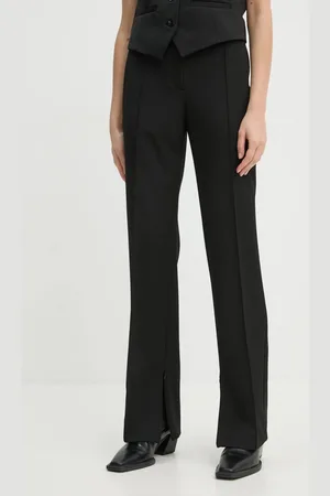 Samsøe Samsøe Kalhoty SALOTI dámské, barva, jednoduché, high waist, F24400193