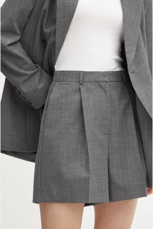Herskind Šortky z vlněné směsi Reggy barva, hladké, high waist, 5404134
