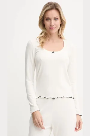 Abercrombie & Fitch Pyžamové tričko s dlouhým rukávem barva, KI146-4045