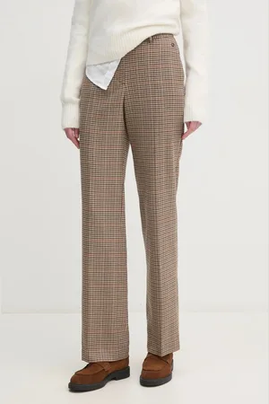 PEDRO DEL HIERRO Kalhoty dámské, barva, jednoduché, high waist, 7608787
