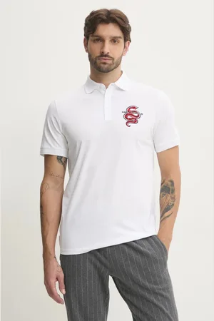 Karl Lagerfeld Bavlněné polo tričko barva, s aplikací, 551225.745400