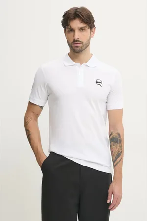 Karl Lagerfeld Bavlněné polo tričko barva, s aplikací, 500224.745710