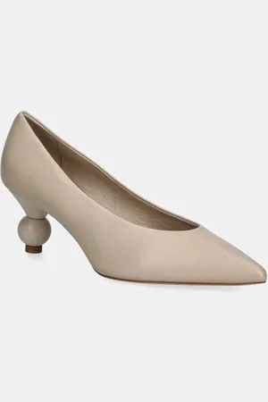 Max Mara Kožené lodičky RENZA barva, 2515521054600