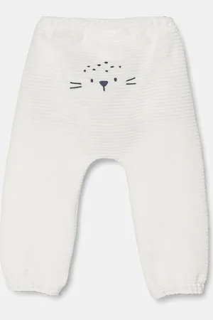 Benetton Kojenecké kalhoty barva, hladké, 3MCDAF020