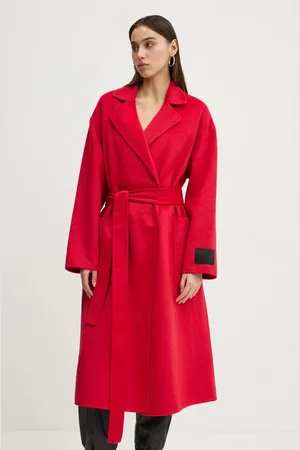 HUGO BOSS Kabát dámský, barva, přechodný, dvouřadový, 50533788