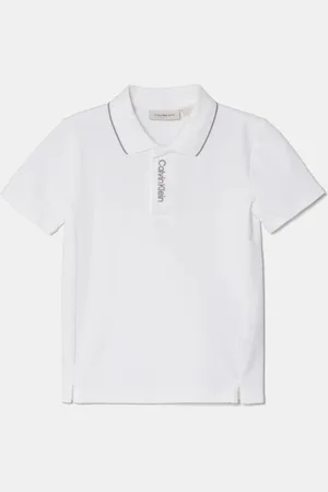 Calvin Klein Dětské polo tričko 0 barva, IB0IB02370
