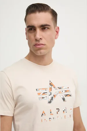 Alpha Industries Bavlněné tričko barva, s potiskem, 146506