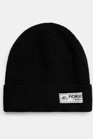 Fiorucci Čepice z vlněné směsi Knit Logo Beanie barva, vlněná, U01FPAHA216KN05BK01