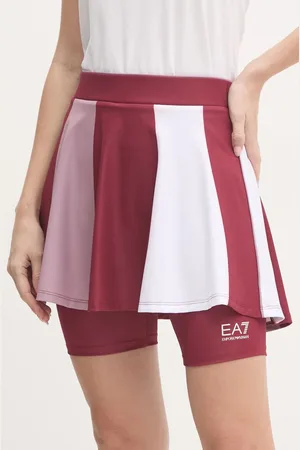 EA7 Sportovní sukně vínová barva, mini, TJ04Z.6DTN51