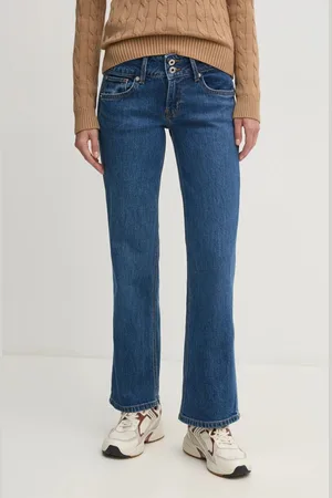 Pepe Jeans Džíny STRAIGHT JEANS LW VENUS dámské, high waist, PL204848EE3