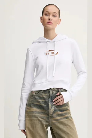 Diesel Mikina F-SLIMMY-HOOD-OD dámská, barva, s kapucí, s aplikací, A15714.0GRAC