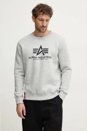 Alpha Industries Mikina Basic Sweater pánská, barva, s potiskem, 178302.17