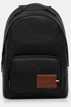 Tommy Hilfiger Kožený batoh pánský, barva, velký, hladký, AM0AM13076