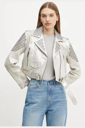 The Kooples Semišová bunda dámská, barva, přechodná, FCUI29011K