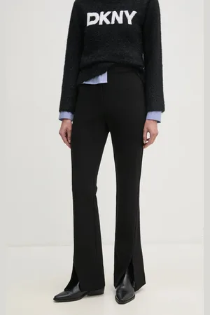 DKNY Kalhoty dámské, barva, zvony, high waist, P3KKQUEC