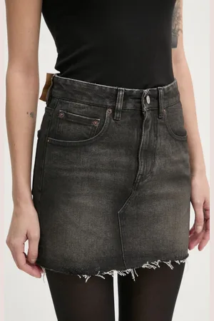 Maison Margiela Džínová sukně barva, mini, pouzdrová, S62ME0011.S30848
