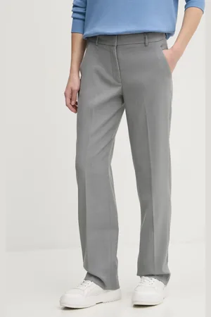 Abercrombie & Fitch Kalhoty dámské, barva, jednoduché, high waist, KI156-4499