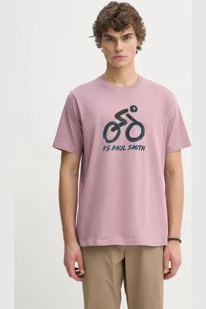 Paul Smith Bavlněné tričko barva, s potiskem, M2R.011R.PP4960