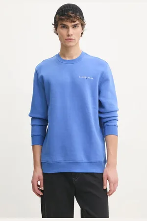 Tommy Hilfiger Mikina pánská, tyrkysová barva, hladká, DM0DM20249