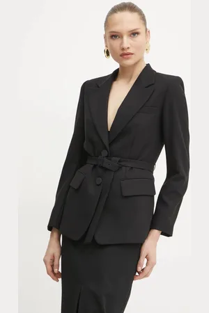 Armani Exchange Blazer s příměsí vlny barva, 6DYG18 YN1XZ