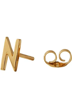 Design Letters Pozlacené stříbrné náušnice 90401001N