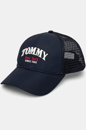 Tommy Hilfiger Dětská baseballová čepice tmavomodrá barva, s aplikací, AU0AU01953