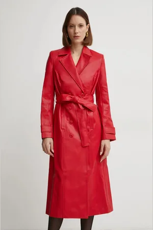 Bardot Trench kabát VEGAN dámský, barva, přechodný, dvouřadový, 59736JB