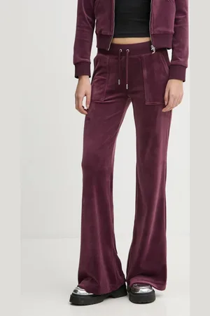 Juicy Couture Tepláky vínová barva, hladké, JCSEBJ001EU